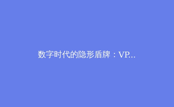 数字时代的隐形盾牌：VPN技术演进与未来网络安全趋势深度解析 - 3
