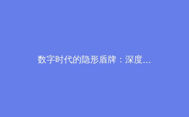 数字时代的隐形盾牌：深度解析VPN技术演进与安全资讯新趋势 - 2