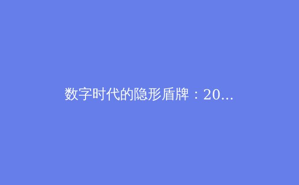 数字时代的隐形盾牌：2024年VPN技术演进与隐私保护新趋势